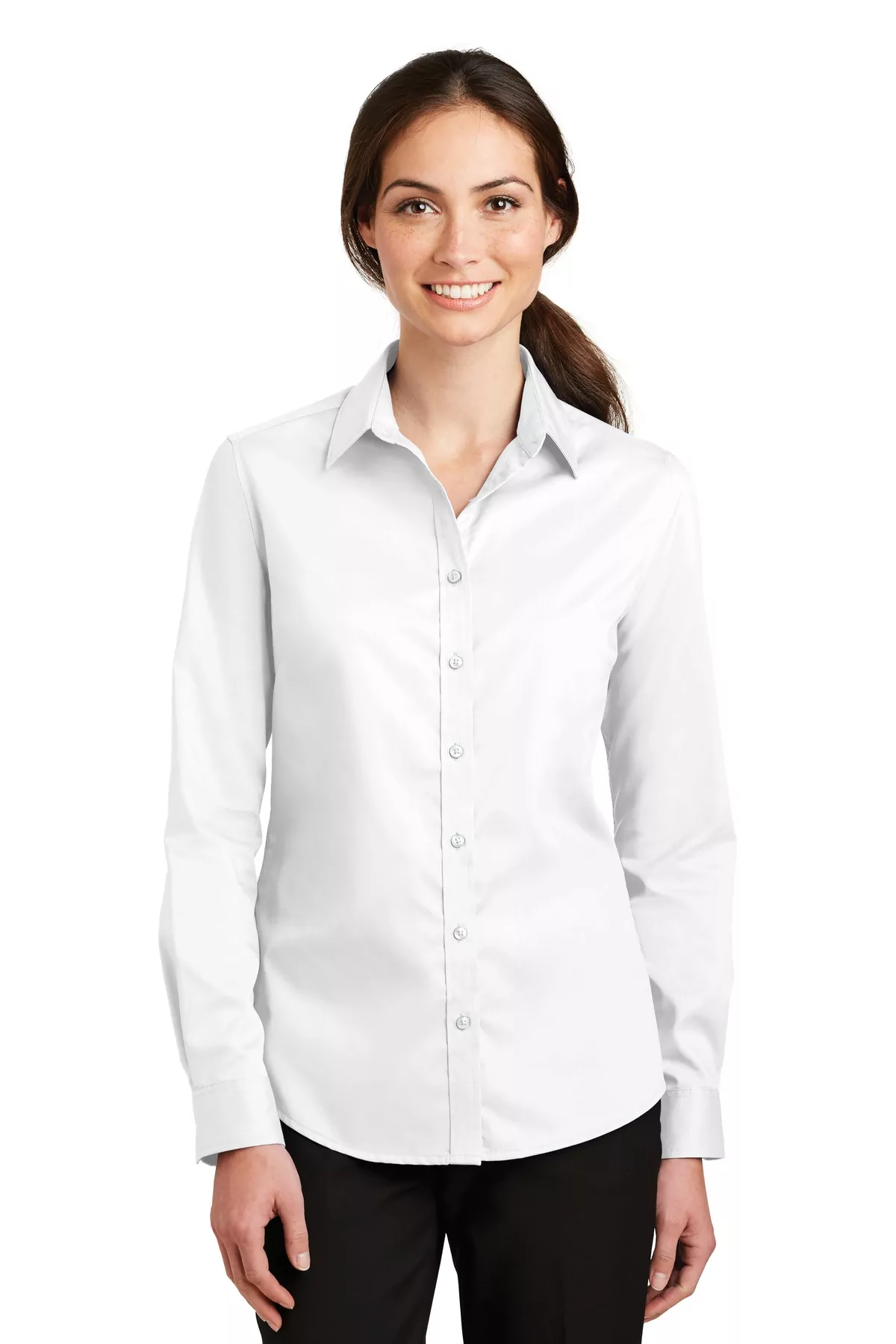 Women's Long Sleeve SuperPro React ™ Twill Oxford Shirt- Embroidered  Personalization Available