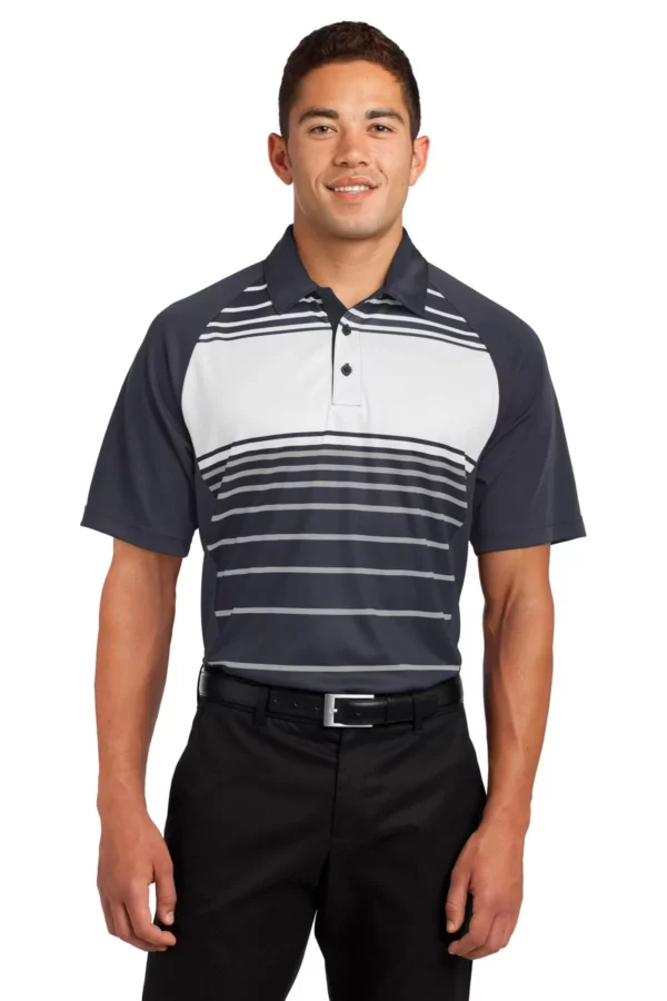 Sport-Tek ®  Dry Zone ®  Sublimated Stripe Polo. ST600