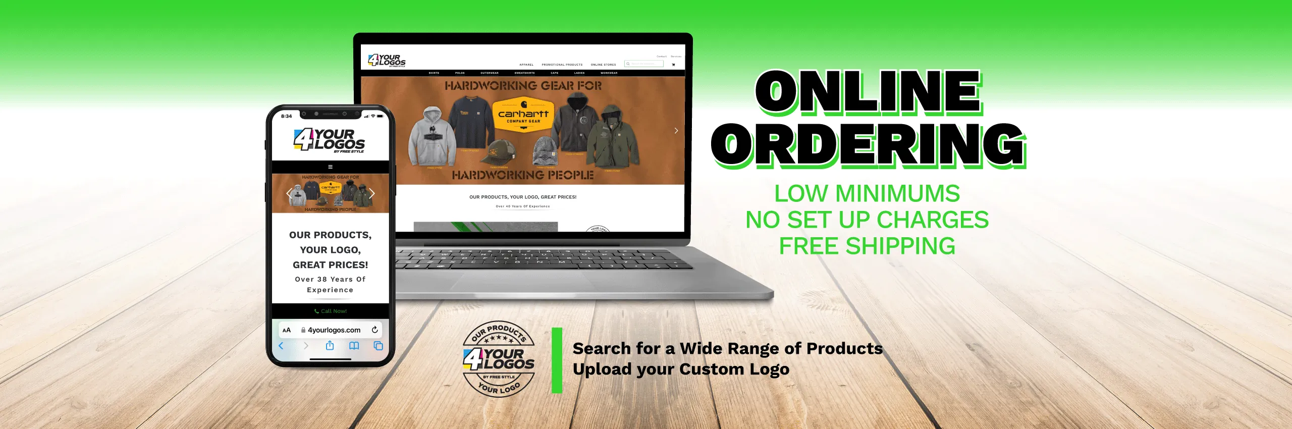 4 Your Logos now accepting orders online