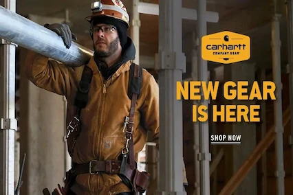 Workmen wearing ideal new Carhartt gear