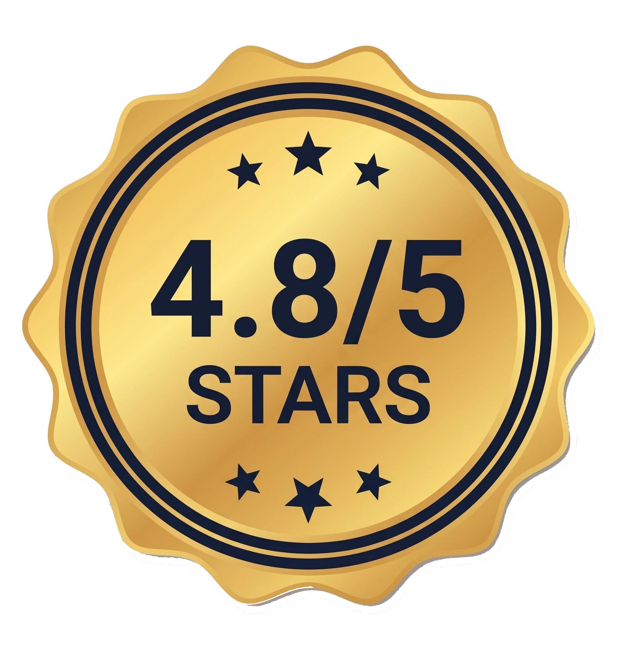 4.8 out of 5 star rating badge